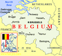 Map of Belgium