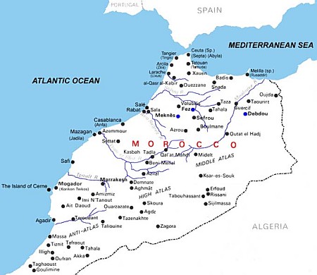 Map of Morocco