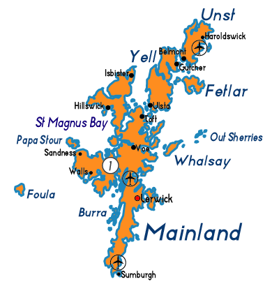 Shetalnd Island Ferry Routes