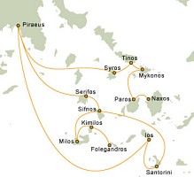 Aegean Route Map