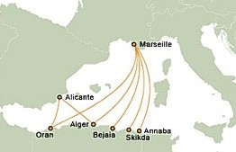 Algerie Route Map