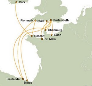 Brittany Route Map