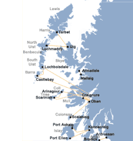 Caledonian Route Map