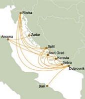 Jadrolinija Route Map