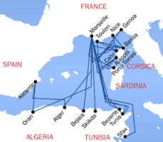 SNCM Route Map